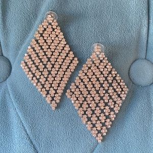 Guess rhinestone hanging earrings